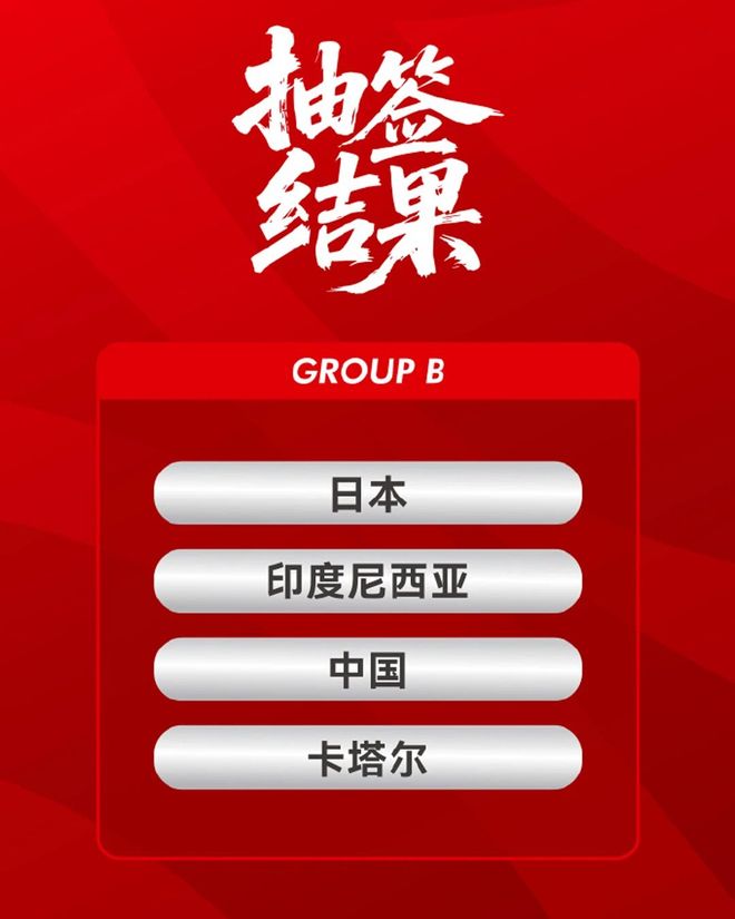 官方：U17亚洲杯中国队分组出炉！