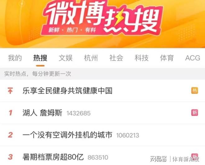 NB!热搜炸榜!詹姆斯话题燃爆全网!